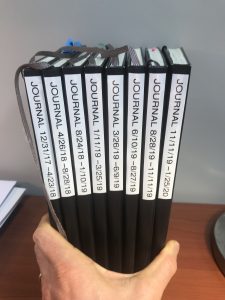 Labeling the Moleskin Journal Collection