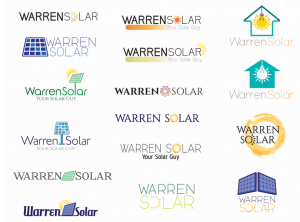 Warren Solar Logo Design Brainstorming