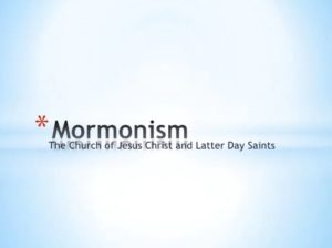 New DA Sponsee is Mormon, I must study up…