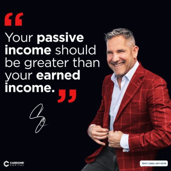 Your Passive Income should be greater than your Earned Income.
