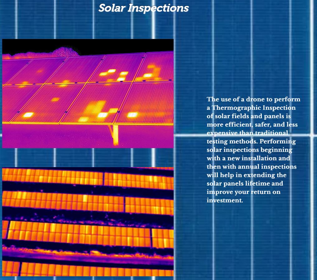 Solar Panel Inspection using Thermal Imaging on Drones