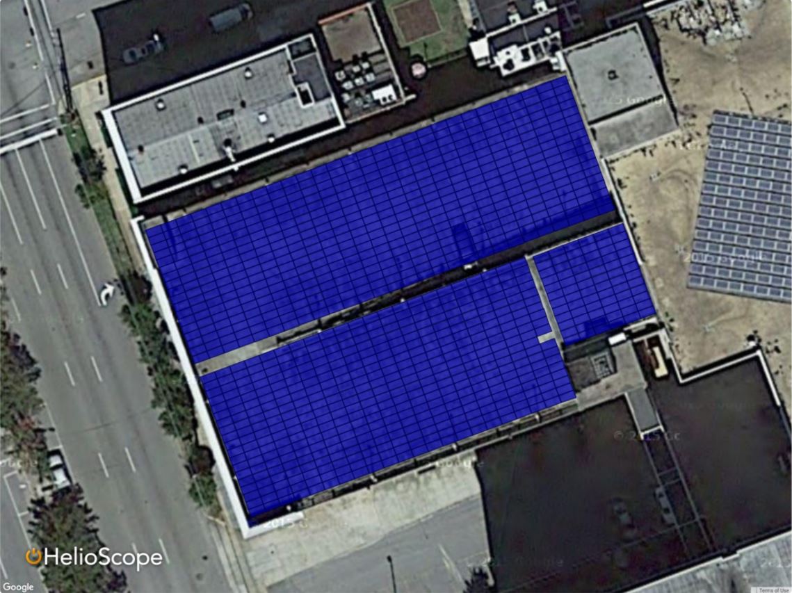 TD Bank Parking Garage Solar Layout
