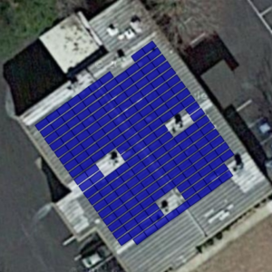 60.5kW Rooftop Layout for 201 Dozier Blvd, Florence, SC