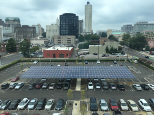 Parking Canopy Installed by Hannah Solar in Atlanta, Georgia