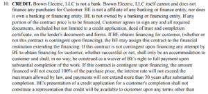 Brown Electric Solar Terms & Conditions