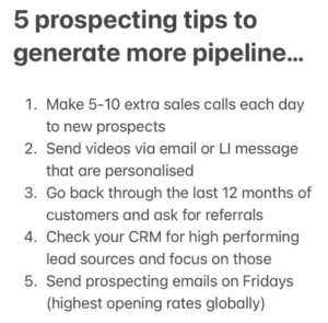 5 Prospecting Tips to Generate More Pipeline
