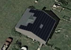 Sallie Clamp Solar Roof Mount ►61 Panel System.►15.86 kW system size.►100% Electrical Usage Offset.