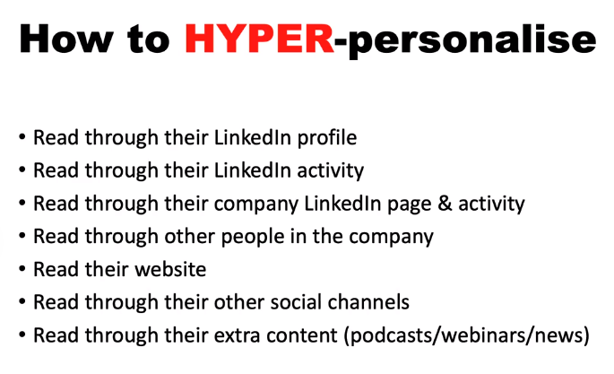 How to Hyper-personalise