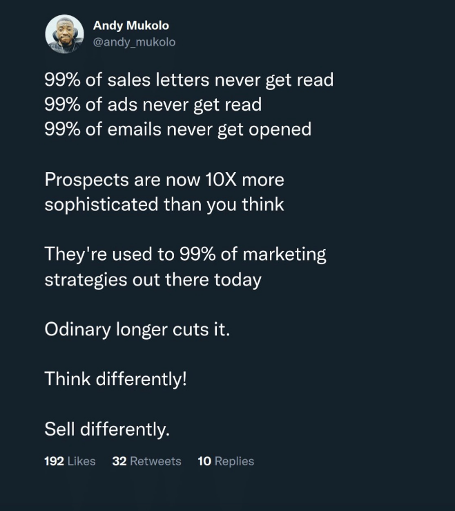 Think Differently. Sell Differently