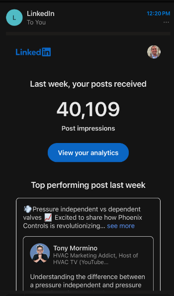40,000+ LinkedIn Impressions in 1 week!